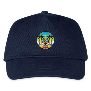Transsilvanischer Windhund Rasse Cartoon Sonnenbrille - Kinder Basecap - Navy - Vorne