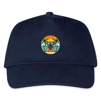 Transmontano Mastiff Hunderasse Cartoon Sonnenbrille - Kinder Basecap - Navy - Vorne