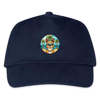 Peruvian Inca Orchid Dog Breed Cartoon Sunglasses - Kids’ Baseball Cap - navy - Front