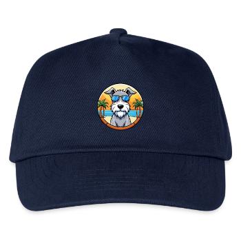 Sealyham Terrier Hunderasse Cartoon Sonnenbrille Strand - Kinder Basecap - Navy - Vorne