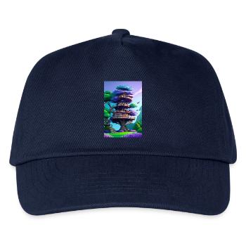Treehouse Purple - Kinder Basecap - Navy - Vorne