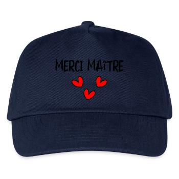 MASTER. MASTER. THANK YOU. THANK YOU, MASTER. MASTER - Kids’ Baseball Cap - navy - Front