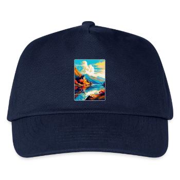 Loch Duich Scotland Uk Travel Poster Souvenir WPA - Kids’ Baseball Cap - navy - Front