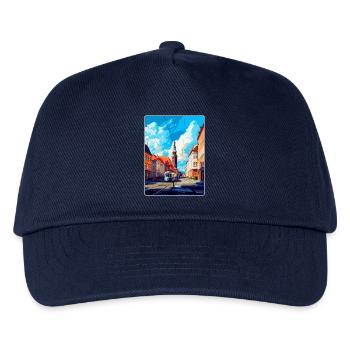 Ostrava Tschechische Republik Vintage Reiseposter WPA - Kinder Basecap - Navy - Vorne