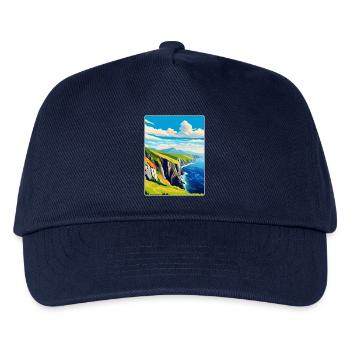 Slieve League Ireland Uk Vintage Travel Poster WPA - Kids’ Baseball Cap - navy - Front