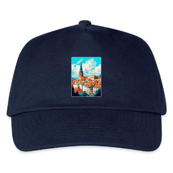 Mikulov Tschechische Republik Vintage Reiseposter WPA - Kinder Basecap - Navy - Vorne