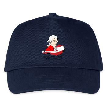 Wolfgang Amadeus Mozart - greatest composer - Kinder Basecap - Navy - Vorne