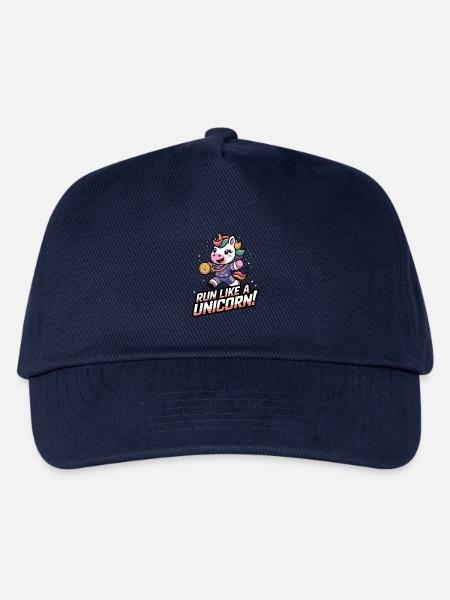 Renne wie ein Einhorn! - Kinder Basecap - Navy