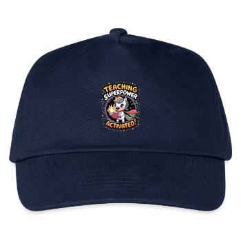 Teaching Superpower Activated! - Kids’ Baseball Cap - navy - Front