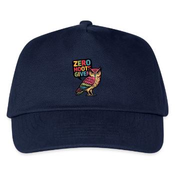 Zero Hoots Given - Kids’ Baseball Cap - navy - Front