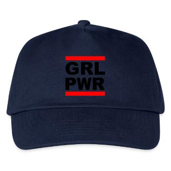 Girl Power "GRL PWR" - Show your strength! - Kids’ Baseball Cap - navy - Front