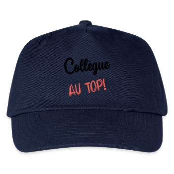 COLLEAGUE. START. EMPLOYMENT. HUMOR. MANAGER. CHIEF - Kids’ Baseball Cap - navy - Front