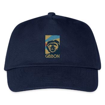 Flinker Gibbon Dschungelbewohner - Kinder Basecap - Navy - Vorne