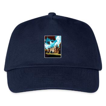 Anglesey Abbey Dekoration Vintage Reiseposter - Kinder Basecap - Navy - Vorne