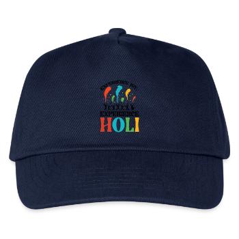 Happy Holi Grüße Hinduismus Indisches Fest - Kinder Basecap - Navy - Vorne
