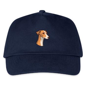Alter kroatischer Windhund Hunderasse Karikatur Kawaii I - Kinder Basecap - Navy - Vorne