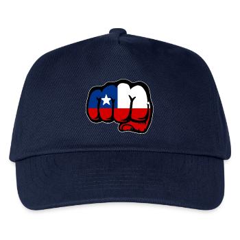 Chile Flagge Faust - Kinder Basecap - Navy - Vorne