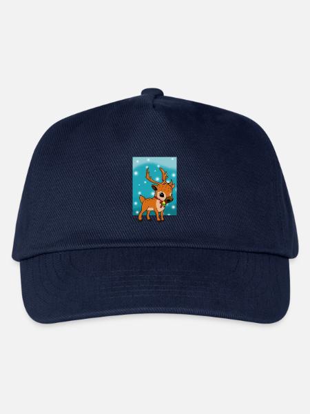 Weihnachtsrentier - Kinder Basecap - Navy