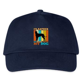 Córdoba Kampfhund Lover Silhouette Retro Sunset - Kinder Basecap - Navy - Vorne