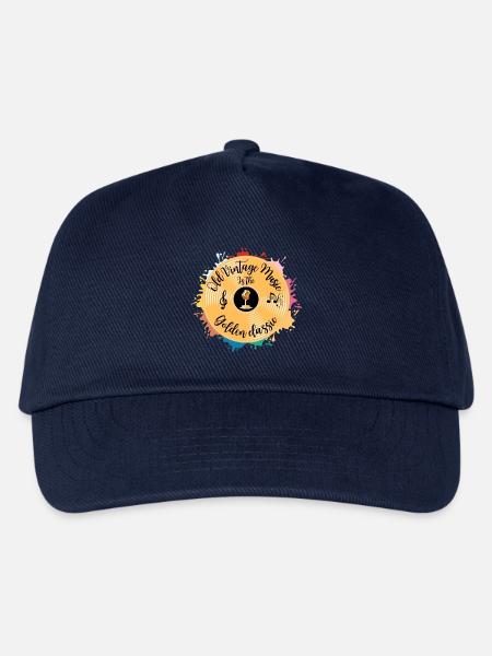ALTE VINTAGE-MUSIK IST DER GOLDENE KLASSIKER - Kinder Basecap - Navy