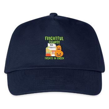 Schreckliche Zahlen Leckereien im Scheck Halloween - Kinder Basecap - Navy - Vorne