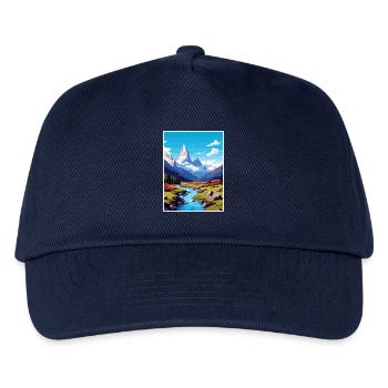 Neuquen Dekoration Vintage Reiseposter - Kinder Basecap - Navy - Vorne