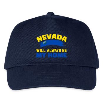 Nevada wird immer meine Heimat sein USA Amerika Ne - Kinder Basecap - Navy - Vorne