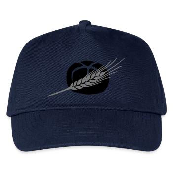 Broetchen Getreide Korn 2farbig änderbar - Kinder Basecap - Navy - Vorne