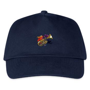 Schmetterndes Althorn Blaskapelle - Kinder Basecap - Navy - Vorne