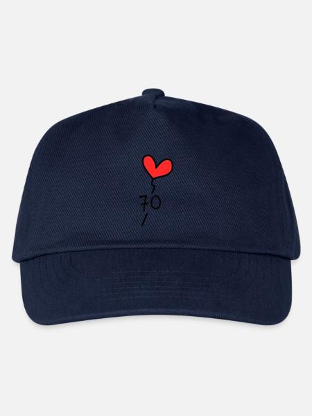 70. 70 JAHRE. 70-JÄHRIGES JUBILÄUM. GEBURTSTAG 70 JAHRE. - Kinder Basecap - Navy