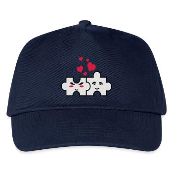 Puzzle-Paar - Kinder Basecap - Navy - Vorne