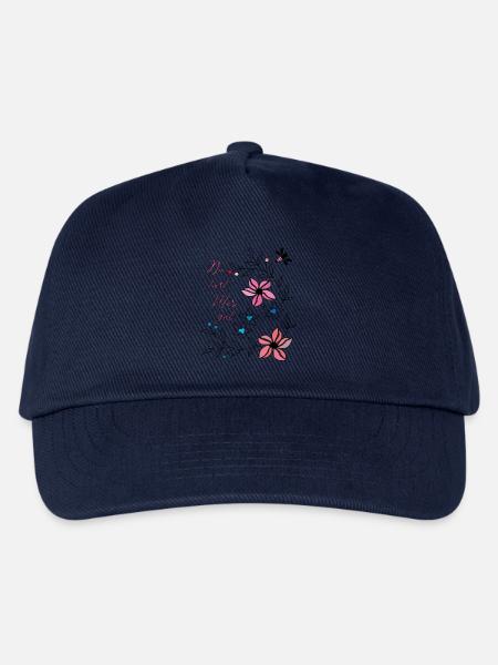 du tust mir gut, Blumenranke - Kinder Basecap - Navy