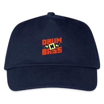 Druckvoller Bass Clubnacht Berlin - Kinder Basecap - Navy - Vorne
