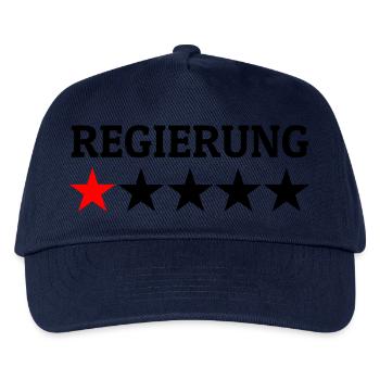 Regierung 1 Stern Bewertung - Kinder Basecap - Navy - Vorne