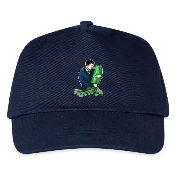 Knackiger Gurkenliebhaber Veganer - Kinder Basecap - Navy - Vorne