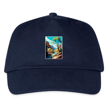 Oak Creek Canyon Arizona Vintage Reiseposter WPA - Kinder Basecap - Navy - Vorne