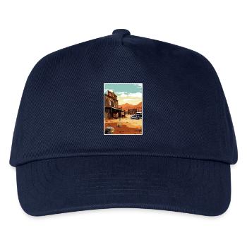 Goldfield Geisterstadt Nevada Vintage Reiseposter - Kinder Basecap - Navy - Vorne