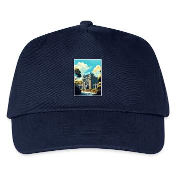 Der Bronx Zoo New York State Vintage-Reiseposter - Kinder Basecap - Navy - Vorne