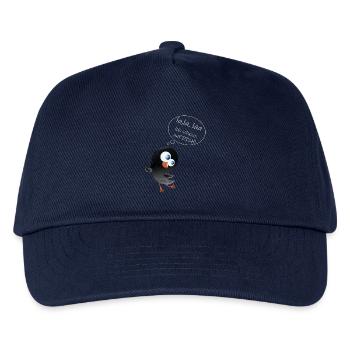 Lustiger Vogel la,laa ich scheiß auf Dich Spruch - Kinder Basecap - Navy - Vorne
