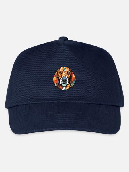 Bosnischer rauer Jagdhund Hunderasse Aquarell - Kinder Basecap - Navy