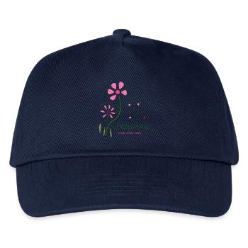 Verzeihung, Blumen - Kinder Basecap - Navy - Vorne