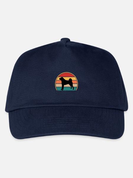 Kangal Hundeliebhaber Silhouette Vintage Sonnenuntergang - Kinder Basecap - Navy