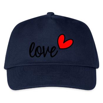 VALENTINSTAG. Junggesellinnenabschied. ICH LIEBE DICH. ICH LIEBE DICH. LIEBE - Kinder Basecap - Navy - Vorne