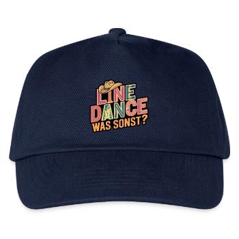 Line Dance mein Hobby - meine Passion - mein Ding - Kinder Basecap - Navy - Vorne