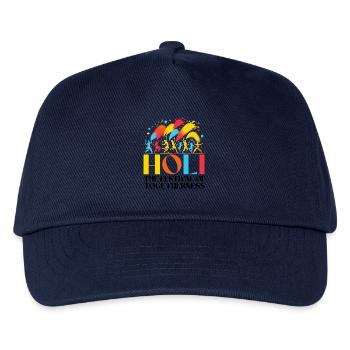Happy Holi Grüße Hinduismus Indisches Fest - Kinder Basecap - Navy - Vorne