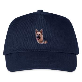 Deutscher Schäferhund - Kinder Basecap - Navy - Vorne