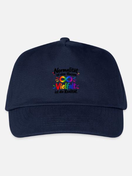 Regenbogen Infinity Vielfalt - Kinder Basecap - Navy