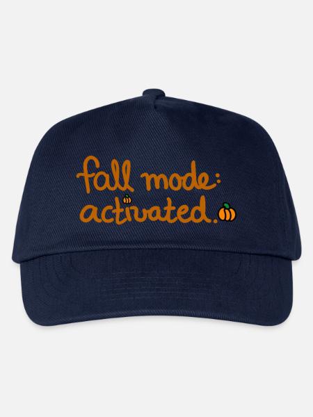 Fall Mode activated kreatives Herbst Design - Kinder Basecap - Navy