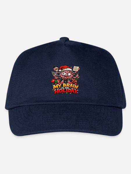 Weihnachtsgehirn im Urlaub - Kinder Basecap - Navy
