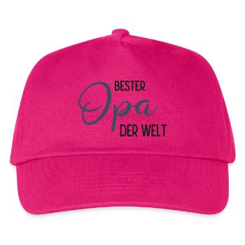Best Grandpa of the World - award design - Kids’ Baseball Cap - fuchsia - Front